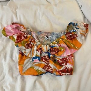 Zara Hawaiian crop top